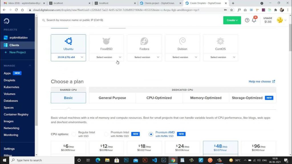 Buy Digital Ocean Account