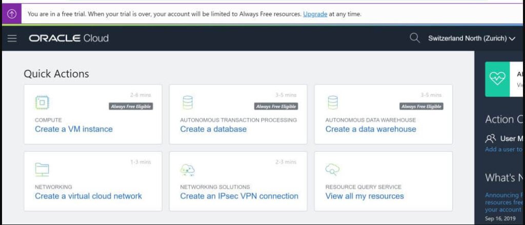 Buy Oracle Cloud Account